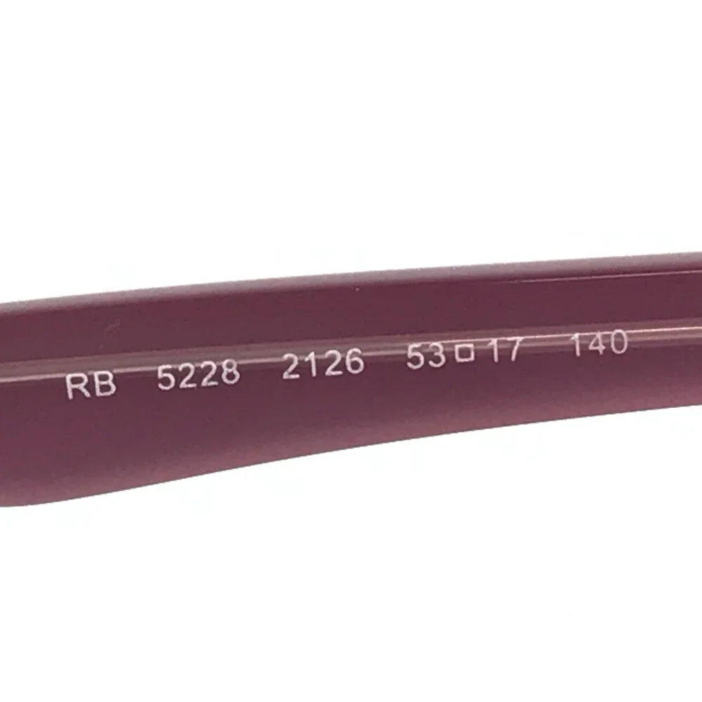 Ray-Ban Eyeglasses Frames RB5228 2126 Brown Pink Rectangle Full Rim 53-17-140